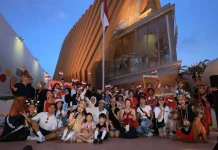 Merah Putih Berkibar di Osaka