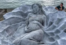 Kiko Mizuhara Diabadikan, Patung Bawah Air Pertama Jepang