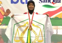 Jejak Ketangguhan Zahara di Matras Taekwondo