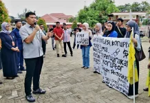 Hari Antikorupsi, PMII Sinjai Gelar Aksi Demonstrasi