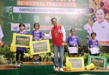 Kejuaraan Bulu Tangkis Palembang Cup IV Ditutup