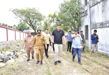 Gubsu dan Bupati Tapteng Tinjau Hunian Tetap 