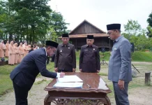 Bupati Tubaba Lantik Sekda dan Pejabat Eselon II