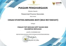 Inovasi Cegah Stunting-Gizi Gorontalo Masuk Finalis KIPP 2025