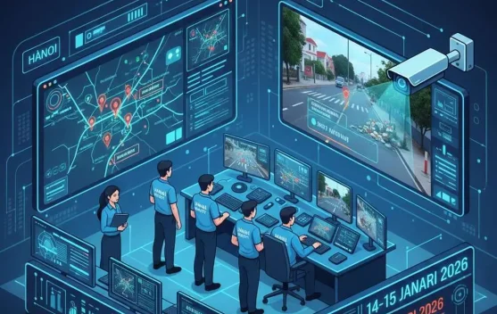 Hanoi Terapkan Kamera AI Awasi Ketertiban Kota