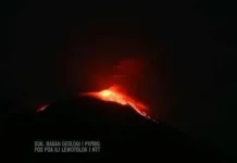 Mount Ile Lewotolok Erupts 99 Times in a Single Day