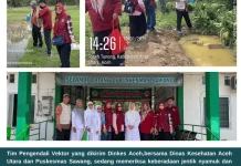 Tim Pengendali Vektor  Larvasidasi Cegah DBD dan Malaria di Sawang